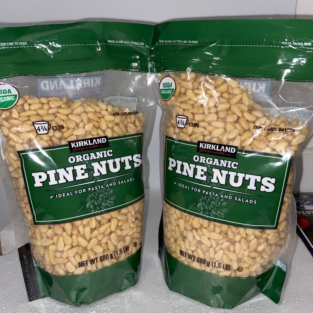 COPY - 2 Packs Kirkland Signature Organic Pine Nuts 1.5 lb Each Pack